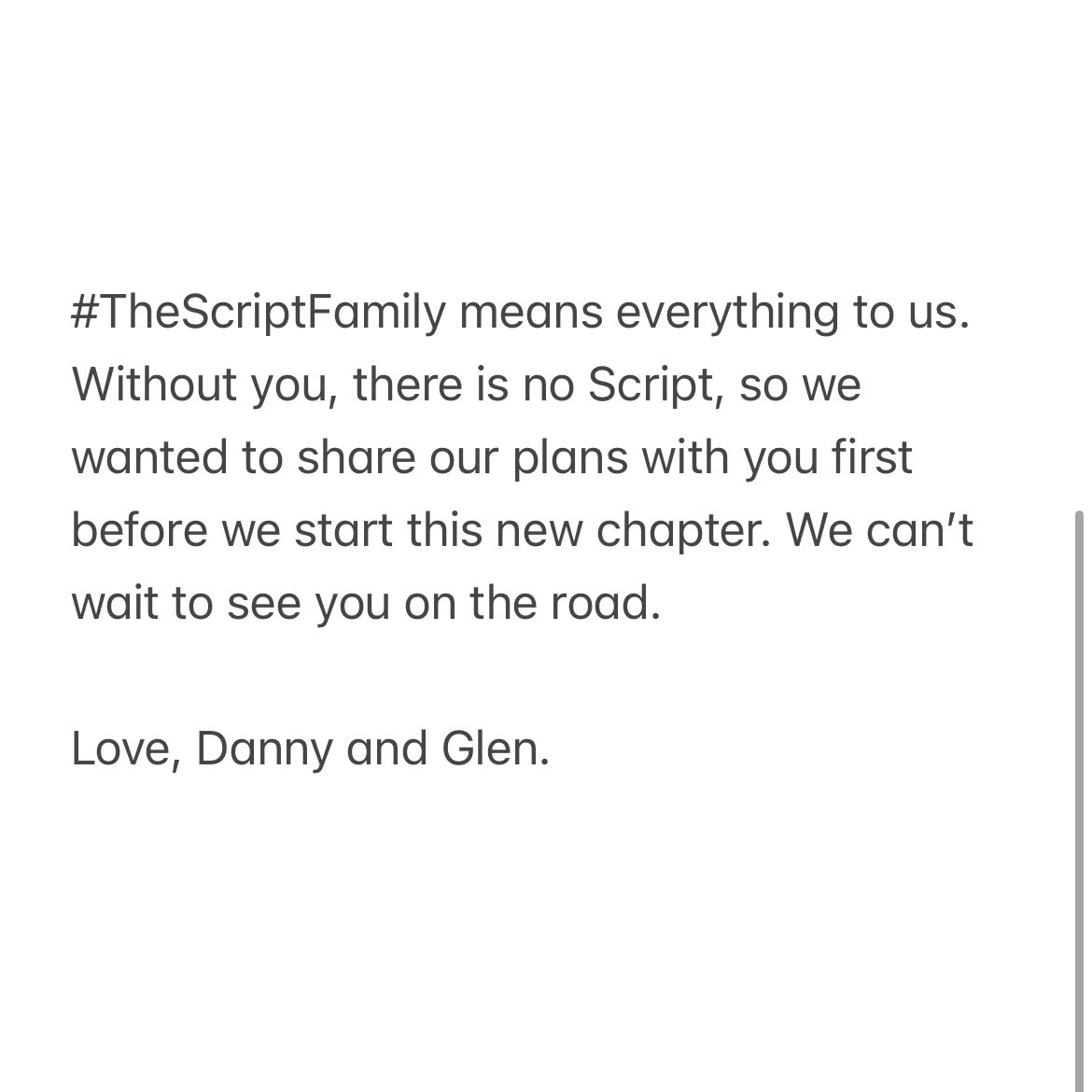thescript's tweet photo. ❤️- Danny &amp; Glen https://t.co/x8RTrUcrr2
