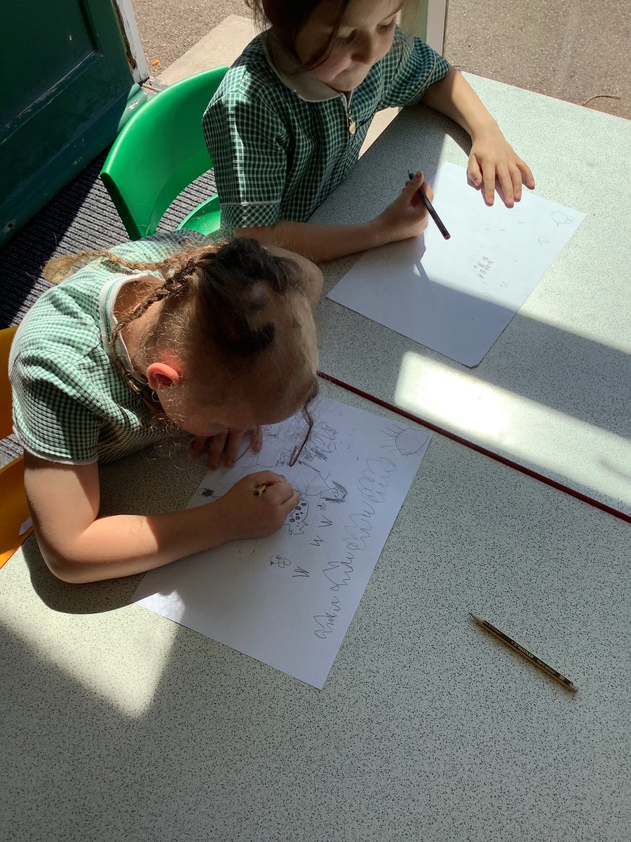 Chess_WPA's tweet photo. Year 1 loved drawing our @WPApigs for the pig competition. We looked at images and drew our pigs doing their favourite things. We have some very talented artists in Year One! #happychildrenlearn https://t.co/B22tiGDC0B