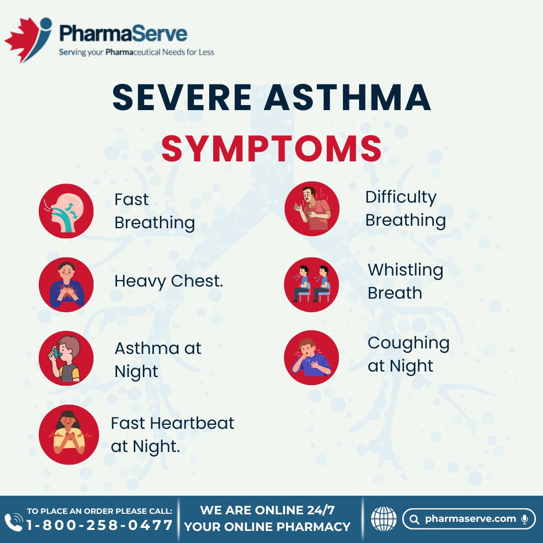 Ready to conquer severe asthma? 🌬️

Discover our solutions for symptom relief! 💪

Follow for updates.

#pharmaserve #OnlinePharmacy #Asthma #canada #asthmatips #asthmaawareness #asthmaattack #healthtips #wellnessjourney #healthiswealth