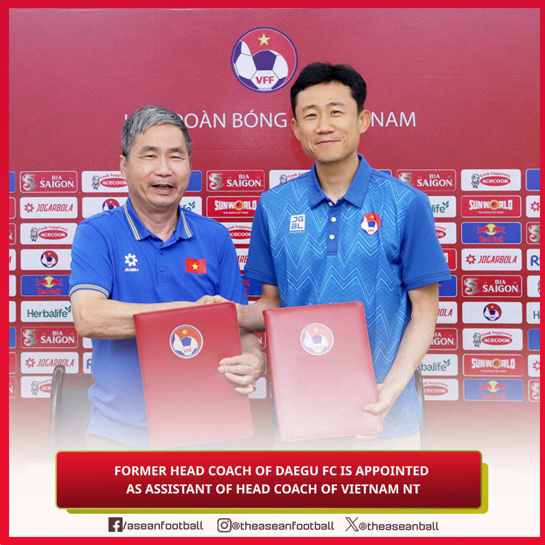 🇻🇳 Vietnam Football Federation (VFF) has appointed Mr. Choi Won Kwon 🇰🇷 as Assistant Head Coach of Vietnam National Men's and U23 Teams. Choi Won Kwon was the head coach of Daegu FC Club in K.League 1 from November 2022 until the contract ended in April 2024. #VFF