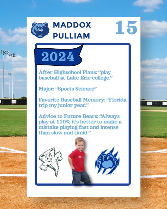 Today we honor Maddox Pulliam on Senior Week!