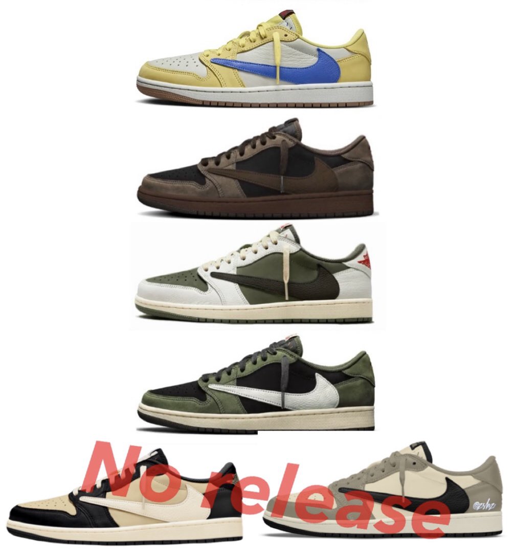 SNKRS_Sunitter's tweet photo. Travis Scott x Air Jordan 1 Low 
リリース予定一覧

2024年 年末リリース予定の"Vanilla"はキャンセルとのリーク

直近リリース🟡⚪️🔵
Travis Scott x Air Jordan 1 Low
'Canary '  【DZ4137-700】
◎ 5/17（金）リリース予定

Canary 🟡⚪️🔵を除くと、今後3モデルが リリース予定 https://t.co/tKf76mRYAm