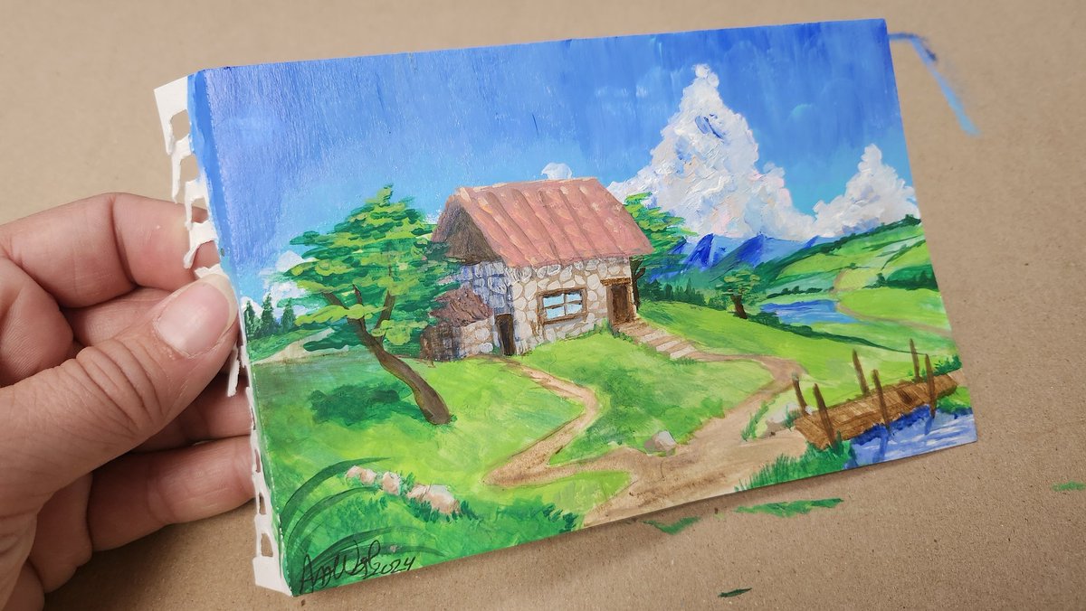 HargoliphStudio's tweet photo. Did a lil study with my acrylics, pretty happy with how it turned out. https://t.co/VrV9OaDepS