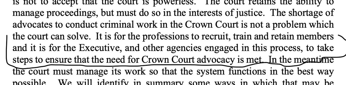 From [2024] EWCA Crim 493 in relation the lack of counsel to prosecute trials: #theExecutive #thelawisbroken