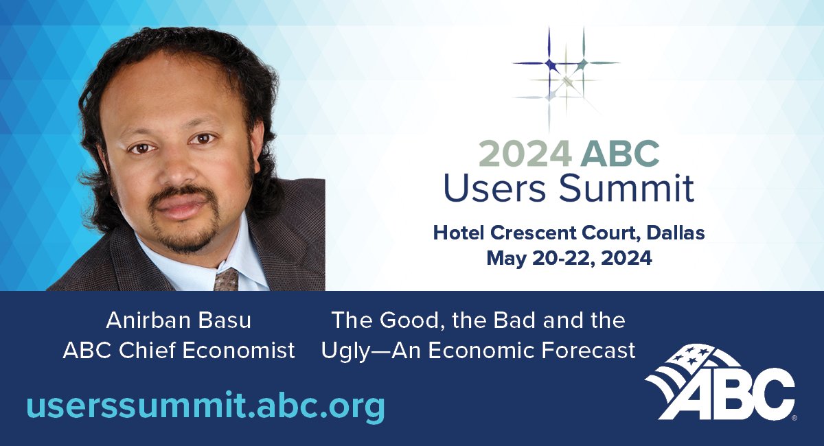 Has the Federal Reserve successfully engineered a soft landing? ABC Chief Economist Anirban Basu will deliver an in-depth analysis of major factors shaping economic outcomes. Learn more and register: userssummit.abc.org #ABCMeritShopProud