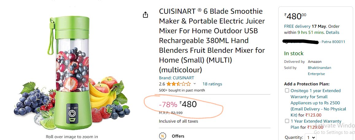 amd_intelShash7's tweet image. Banana shake banane ke liye 
Ye khareed loon?