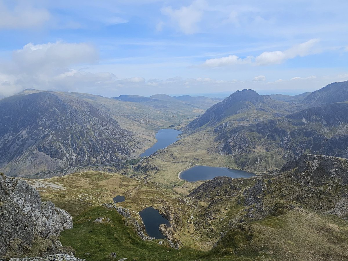 If I ever needed a reminder of why I go walking, it's because of scenes like this.  The absolutely fabulous view from the top of Y Garn at 3106ft  
#eryri  #snowdonia