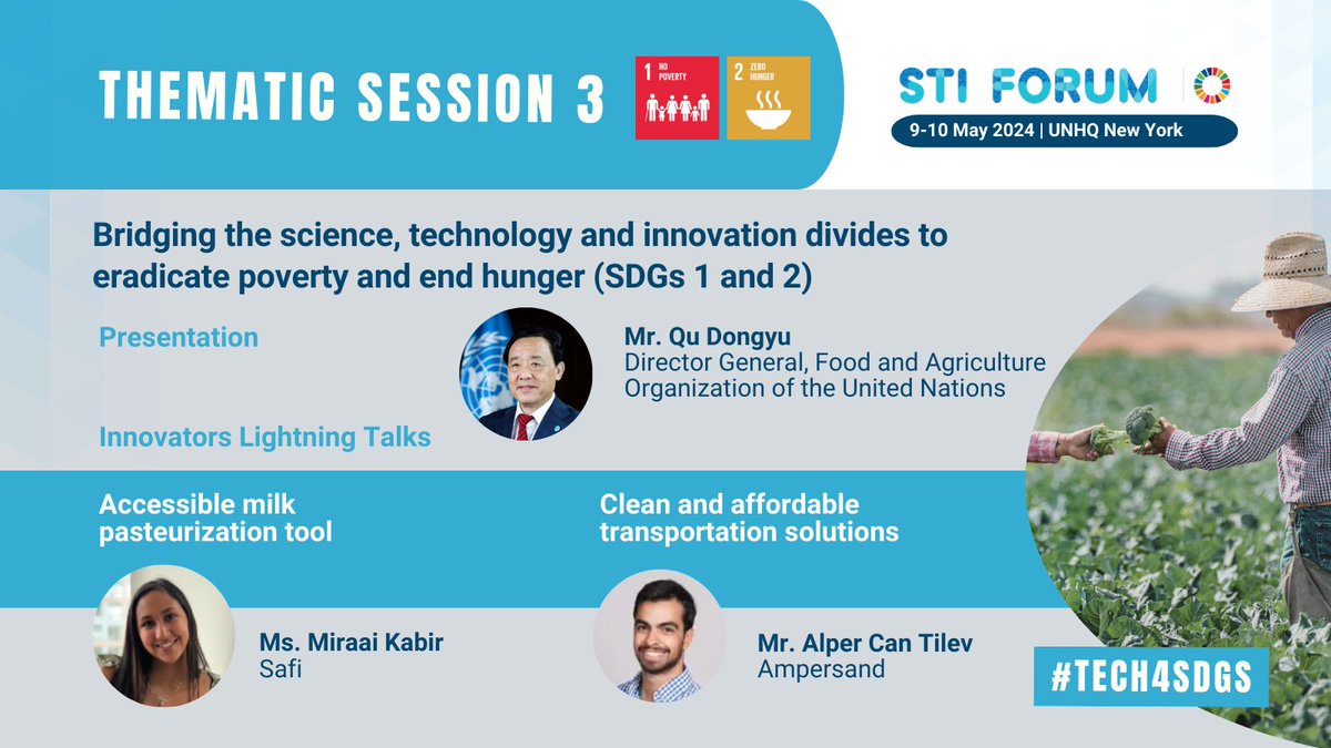 On 🇪🇺 #EuropeDay2024 I will contribute to Session 3 of the 🇺🇳 #STIForum ‘Bridging the #science #technology and #Innovation divides to eradicate poverty and end hunger’.
I will mention our project on #STI roadmaps for #SDGs in #Africa and the need for localised data and action.
