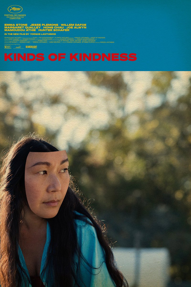 Kinds of Kindness, nuovi poster

thread 1/2

#KindofKindness #YorgosLanthimos #JessePlemons #WillemDafoe #MargaretQualley #EmmaStone #JoeAlwyn #HongChau