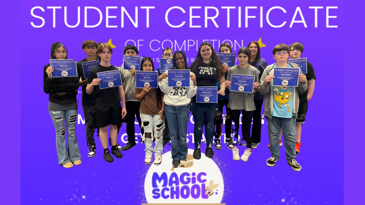 So proud of my students for completing the @magicschoolai student certification @PTJHPirates @PTISDPirates @PineTreeCTE