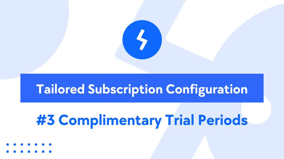 💥Attract more subscribers with Complimentary Trial Periods!

@subsprotocol Service providers can now offer customizable trial durations, enhancing their marketing strategy and enticing potential subscribers.

#FreeTrial #SubscriptionModel #MarketingStrategy #subs