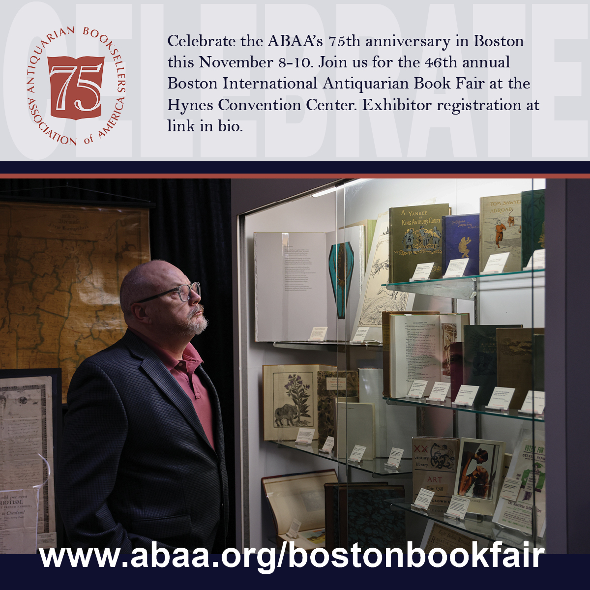 Celebrate with us! @abaararebooks @ILABrarebooks 
#bostonbookfair 
#antiquebooks #antiquemaps #antiquemapsandprints #antiquarianbooks #antiquarianbookseller #bostonbooks