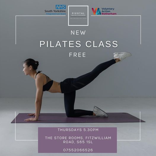 #Thursdaymotivation #FREE Pilates class 5.30pm 🧘🏻‍♀️ with Pivotal Health and Wellbeing CIC

Aimed to support positive mental and physical health & perfect for beginners! Friendly, welcoming team and atmosphere.

#pilates #physicalwellness & #mentalwellness #beginnerswelcome