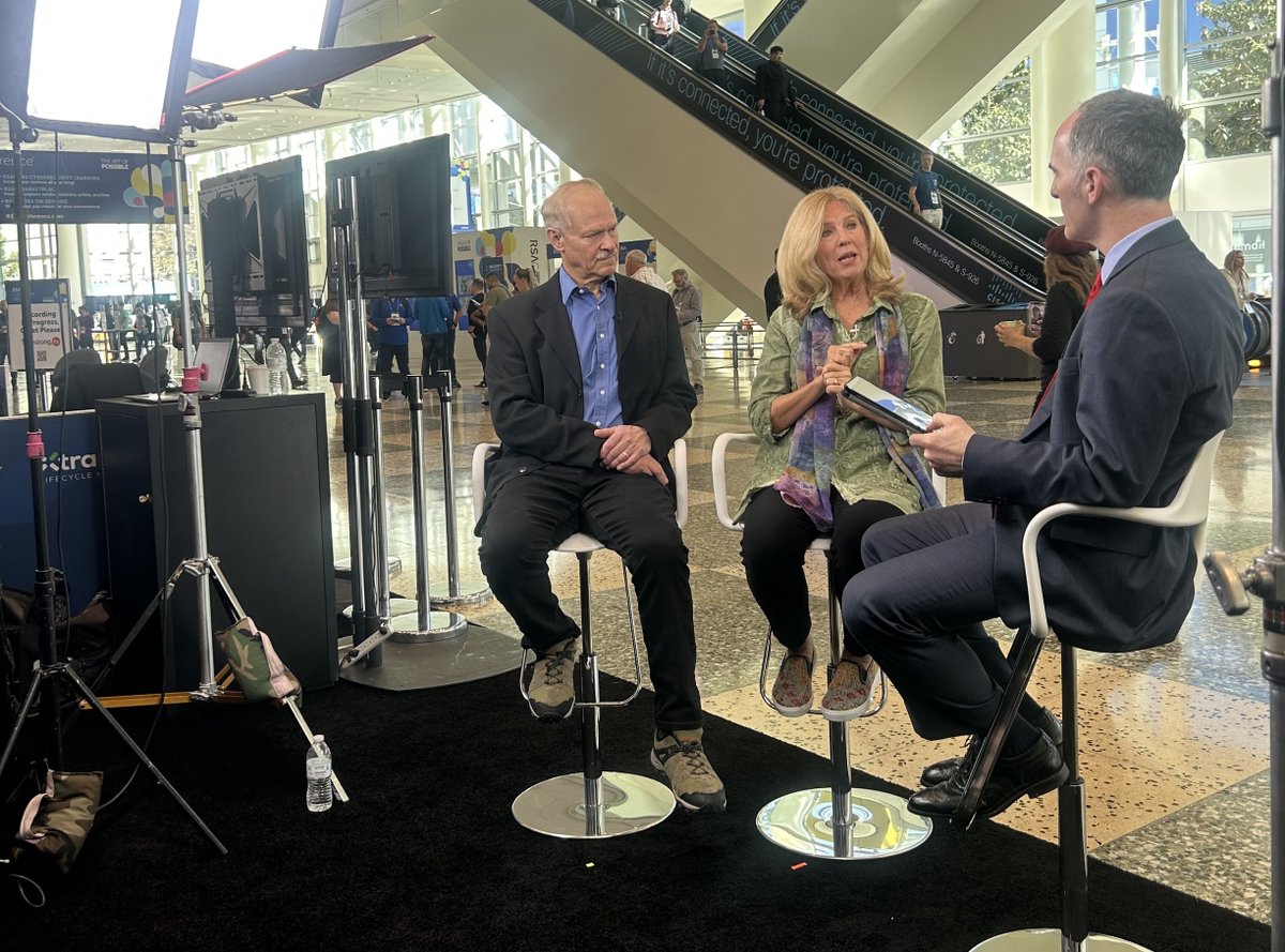 Let's dive into the nuances of #cybersecurity at #RSAC2024! In frame, we have Jim Richberg, Head of Cyber Policy and Global Field CISO, @Fortinet and Suzanne Spaulding, Former Undersecretary, Department of Homeland Security as they discuss Responsible Radical Transparency and…