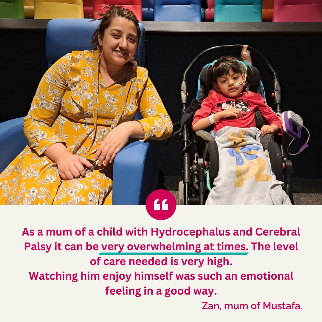 We're so pleased to have welcomed Mustafa and mum Zan for a personal screening of #PeterRabbit at @RHCGlasgow, as well as a screening of #KungFuPanda4 . 'Mustafa usually does not enjoy loud noises but miraculously when he was invited to #MediCinema he absolutely enjoyed it.' 💙