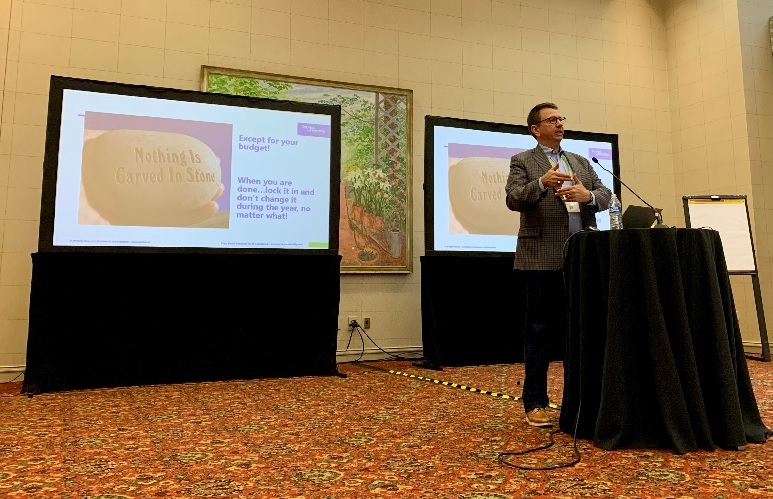 Once you’ve finalized your budget, lock it down and don’t change it. Good advice from Service Leadership's VP & GM, Peter Kujawa, as he shares budget strategies with @TheITNation Evolve members at the Q2 meetings in Dallas. @ConnectWise
