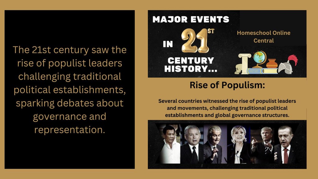 🌐🗳️ The 21st century saw the rise of populist leaders. #homeschoolhistory