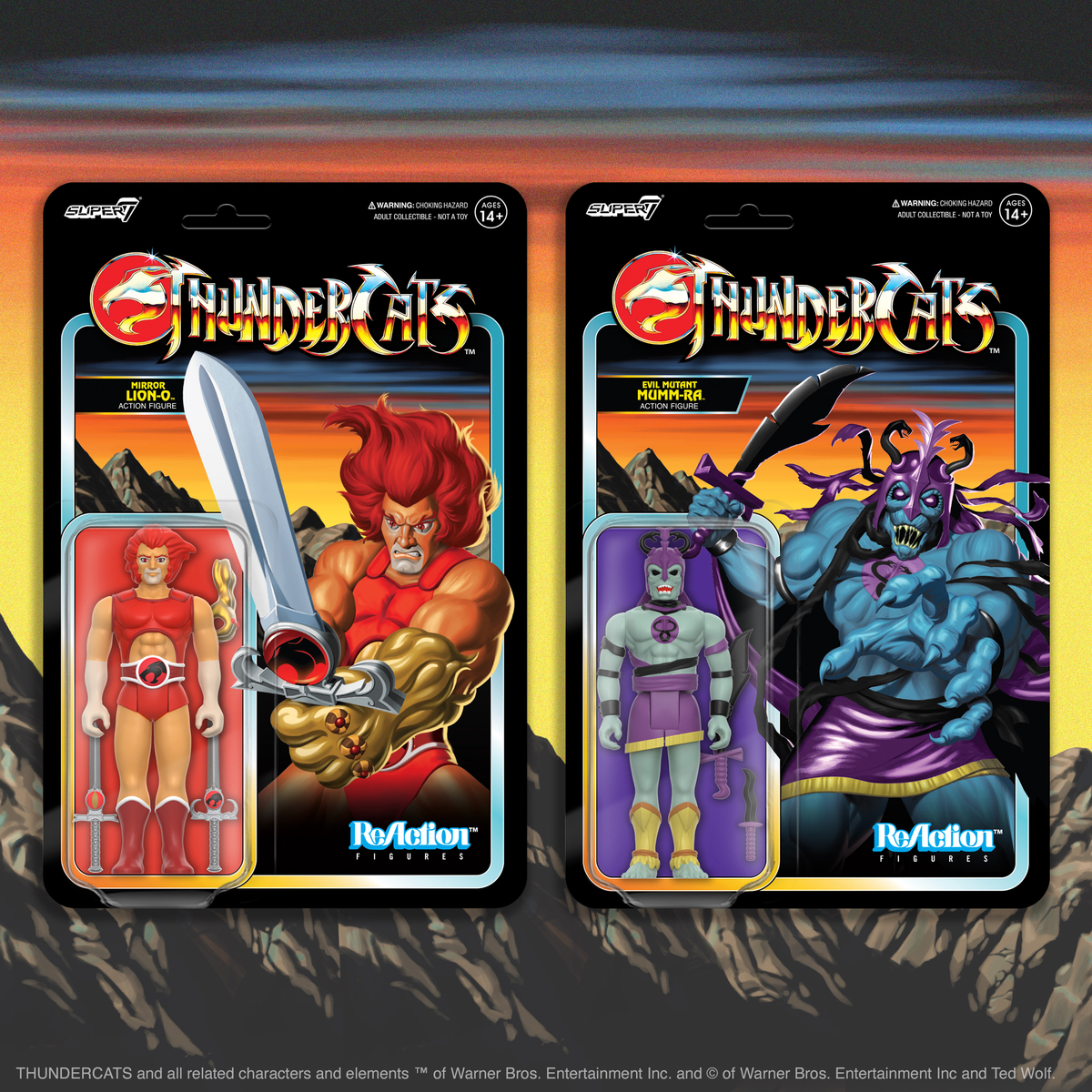 Inspired by the original vintage toy versions of Lion-O™ and Mumm-Ra the Ever Living™, these new ReAction releases recall the vintage charm of the classic toy line! Shop now: bit.ly/3y4Q8i7 #Super7