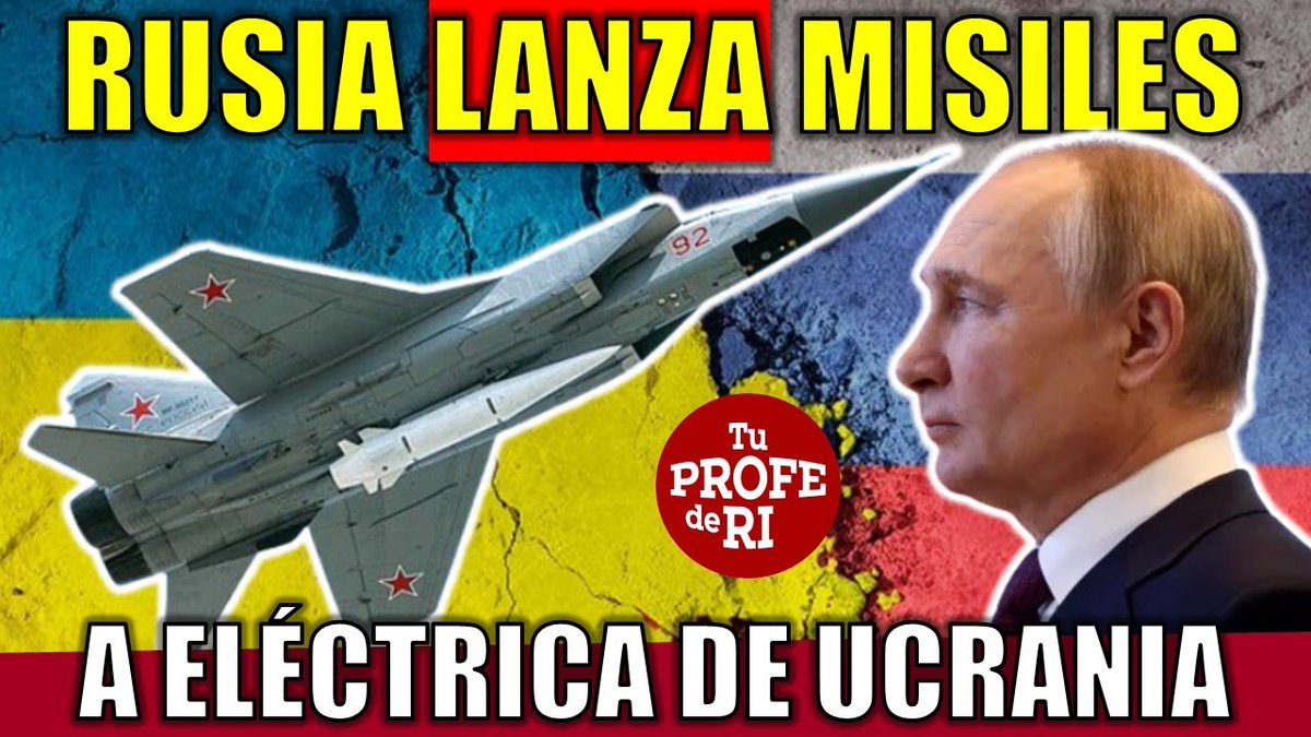 🔴 #RUSIA LANZA MISILES KINZHAL A ESTRUCTURA ELÉCTRICA DE UCRANIA. LA UE REACCIONA ✍️ Europa decide quemar todos los cables de comunicación con Rusia al robarle los activos y darlos a Ucrania. ✍️ Ucrania está contra las cuerdas. Es cuestión de tiempo 👇 youtube.com/live/LlDAAMvLp…