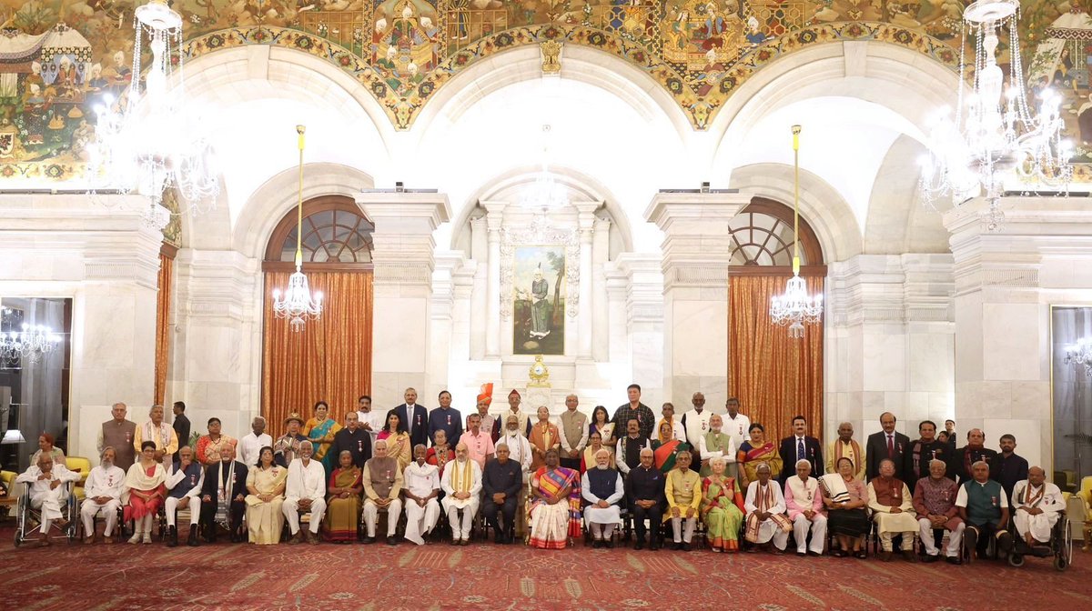 My heartfelt congratulations to the illustrious Padma awardees who have been conferred with this prestigious honour today by the President of India. The Modi government has pivoted the Padma Awards into the realm of people's awards, where the nation rewards citizens for their…