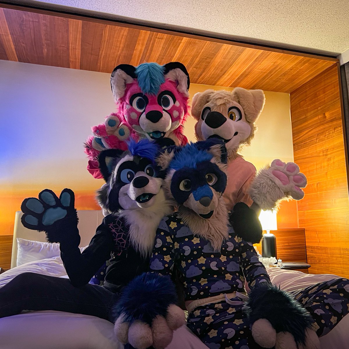 4 animals. 
4 nights. 
Looking 4 trouble.

#fwa2024