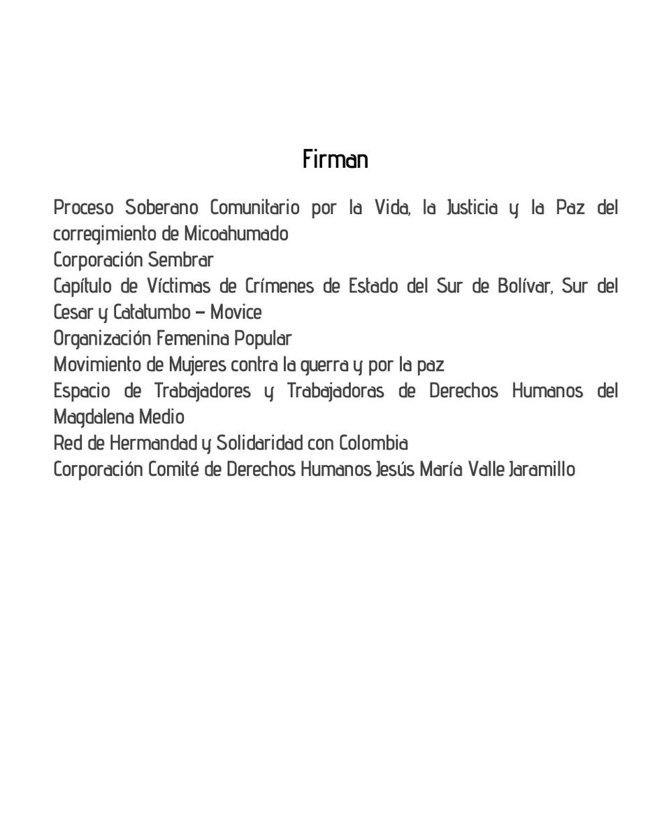 Federación Agrominera del Sur de Bolívar tweet media