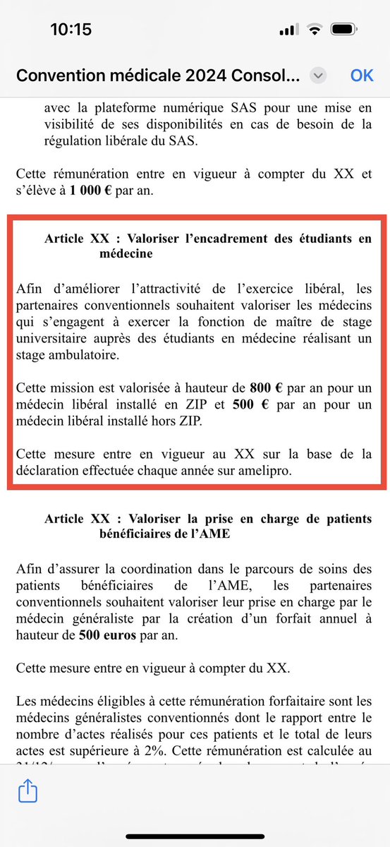 Texte conventionnel, les points importants…(1)
