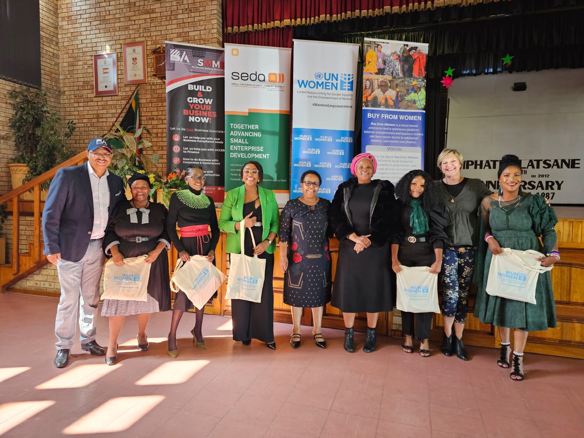 🎓 Cheers to the 37 women entrepreneurs who graduated from our mentoring & coaching programme in Free State today, supported by @SBGroup & implemented by @ewdseebc.
🚀 73% of the participants have already seen improvements in their businesses in the past 6 months!

 #BuyFromWomen