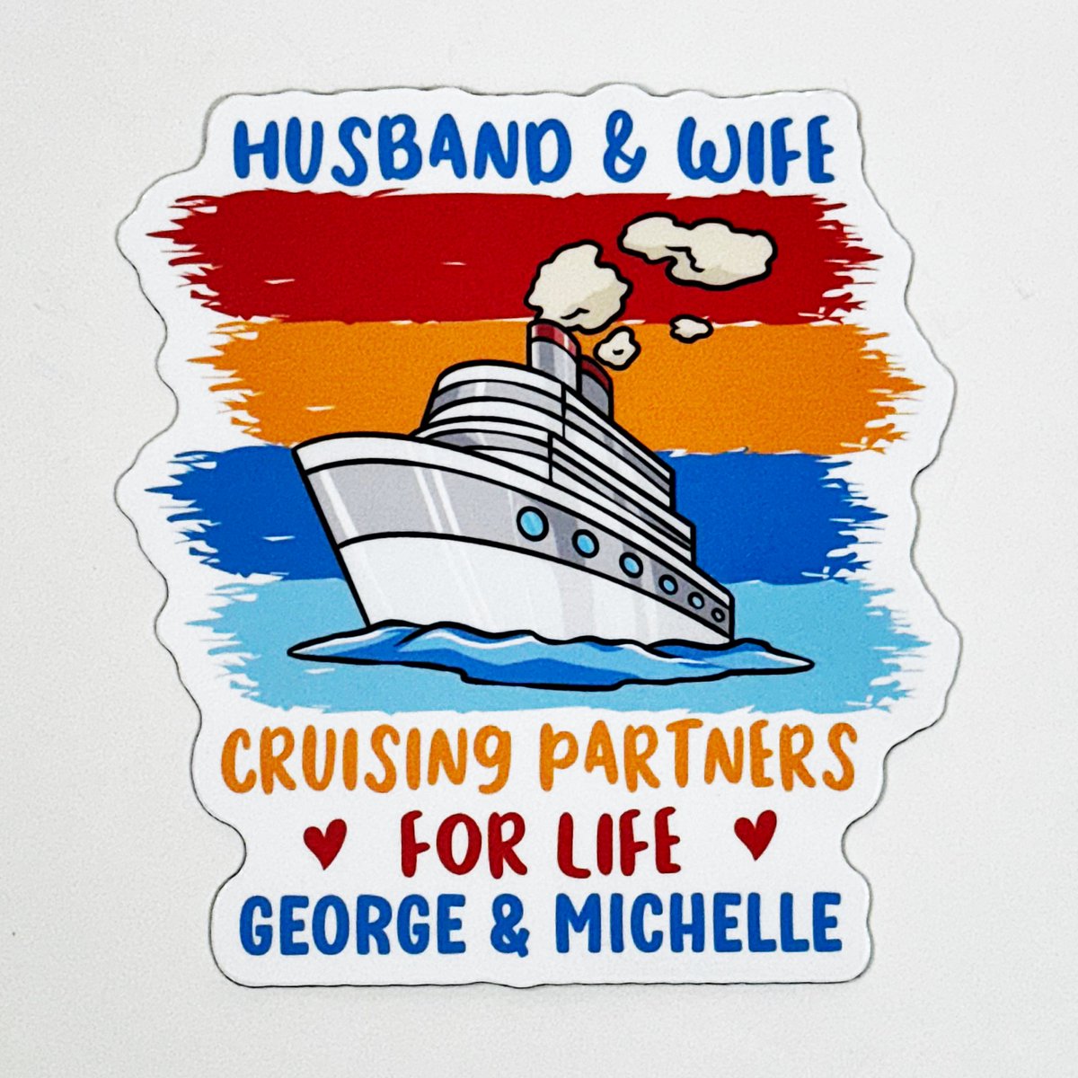 Husband & Wife Cruising Partners for Life Door Magnet Sign #husbandandwife #husbandwife #cruisingpartners #familycruise #carnival #cruiseships #cruisevacation #royalcaribbean #cruising #cruisingtogether amazon.com/dp/B0D3615ZPV