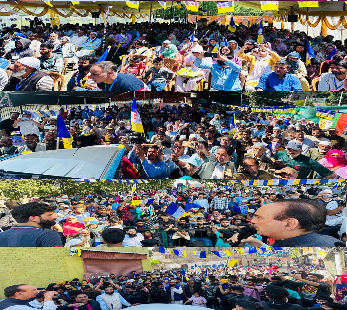 SalmanNizami_'s tweet photo. Downtown Eidgah, Srinagar buzzing with energy as people welcome Ghulam Nabi Azad sahib. A beacon of hope, they see him as the leader who can truly serve them. DPAP promises upliftment where others have failed! #AzadWave https://t.co/Vr8aiG5FLi