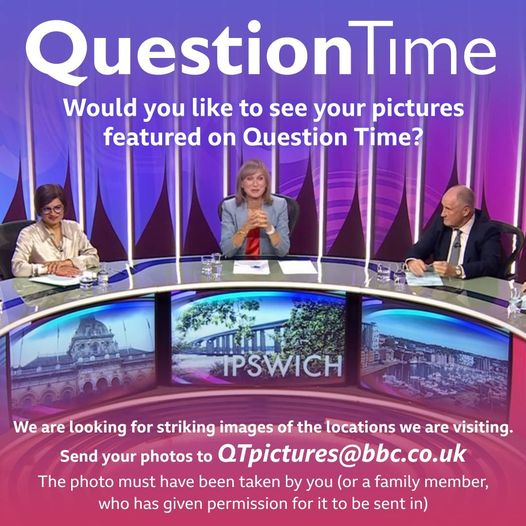 Want to see your pictures featured on the #bbcqt set? 📷 We're in Coventry this week and would love to feature your shots of iconic local images Email: QTpictures@bbc.co.uk