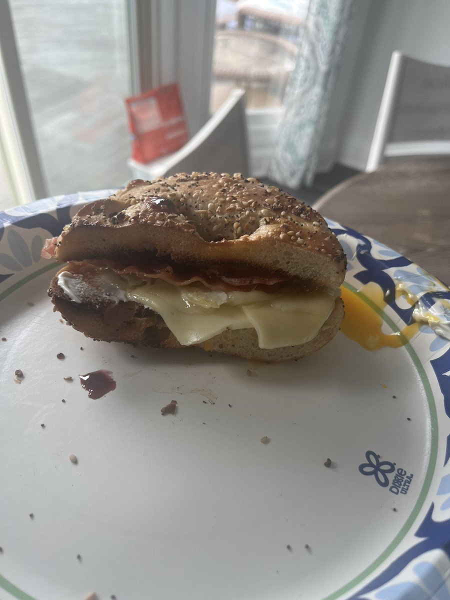 Look at the exquisite breakfast sandwich I made this morning