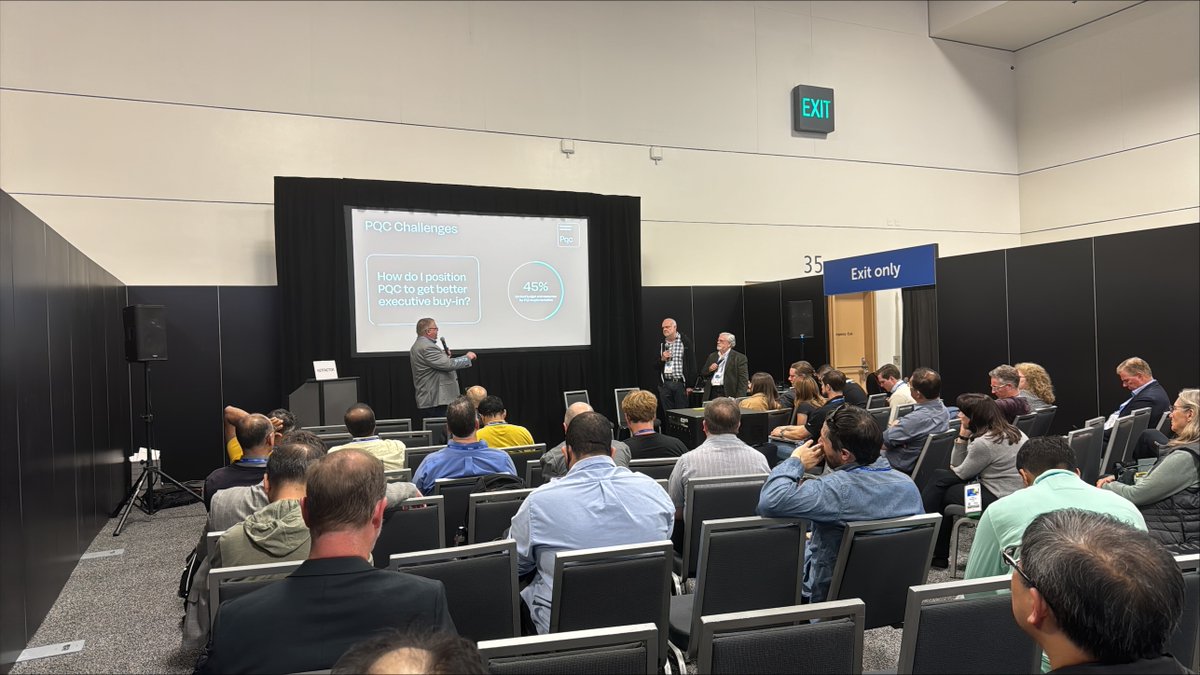 It was great seeing the incredible turnout at our panel “Hype vs. Reality,” featuring leading experts on all things post-quantum. Thanks to all who attended! #RSAC2024