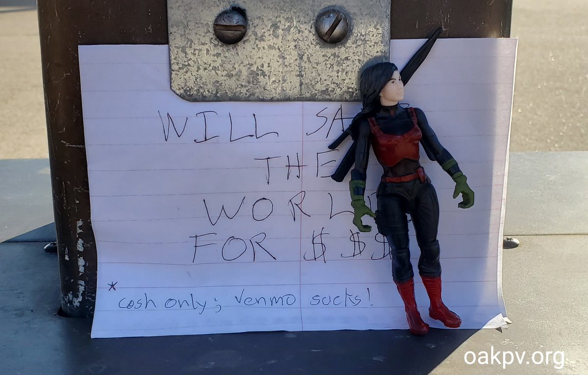 OfHoods's tweet photo. The #BART Chronicles (#StreetArt Edition): 🤣🤣🤣 Someone willing to save the world for the right price. https://t.co/A1feW66yLK
