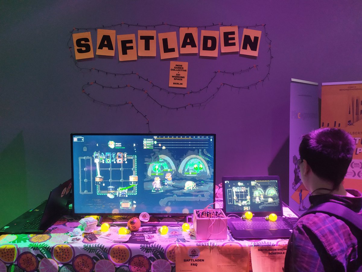 _RogueVoltage's tweet image. Wire up Rogue Voltage, the engineering roguelike, at @AMazeFest Village (bottom floor), before it launches tomorrow ⚡🔌