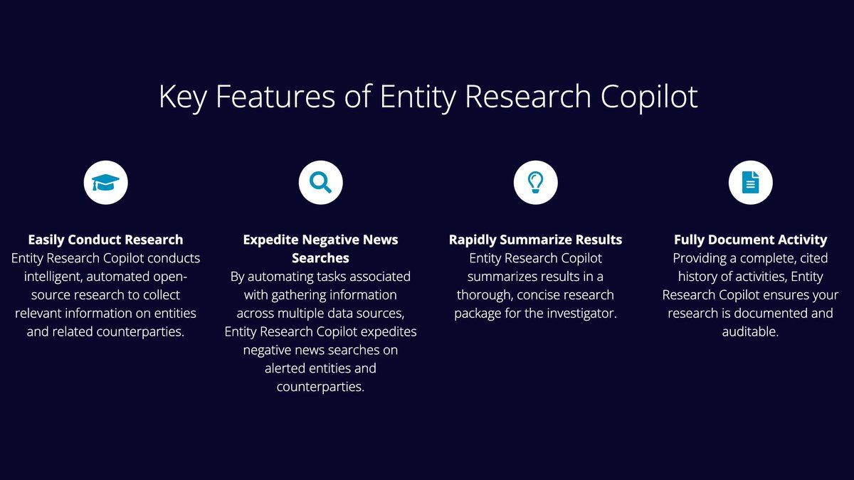 Verafin’s Entity Research Copilot is the culmination of 20 years of expertise in artificial intelligence. This capability can improve your institution’s investigation efficiency with up to 90% reduction in alert review time compared to legacy approaches. buff.ly/3WAxWqT
