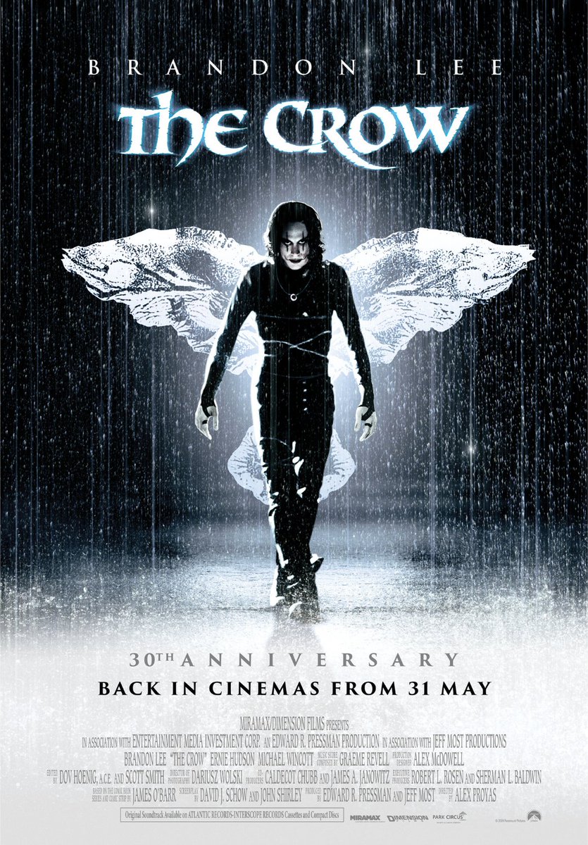 EXCLUSIVE FIRST LOOK: Check out #TheCrow's 30th anniversary poster! 

The Crow returns to Cineworld screens on June 1 🎬 Grab your tickets now!

🎟 bit.ly/BookTheCrow30