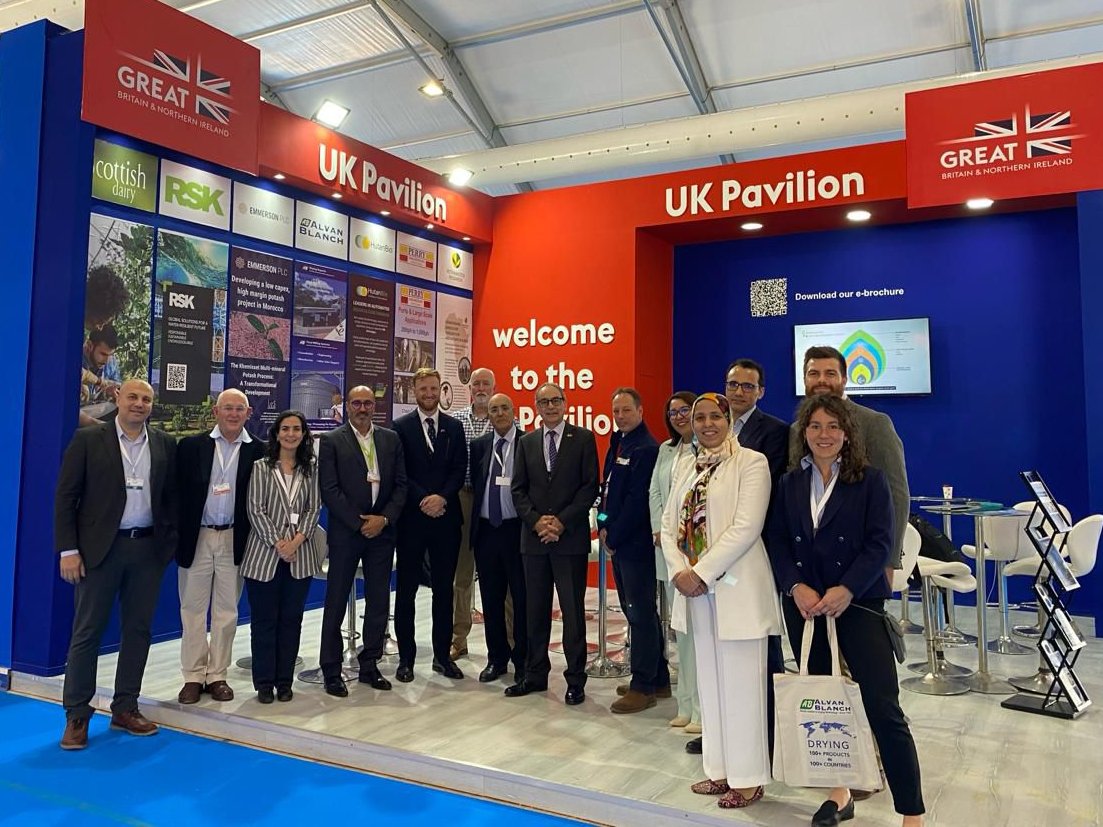Last month the UK participated in the 16th edition of @SIAM_OFFICIEL with 8 companies and over 25 B2B meetings. Relations between our two kingdoms 🇬🇧🇲🇦 continue to grow, including in the agriculture sector, generating over £16M export wins in 2023.