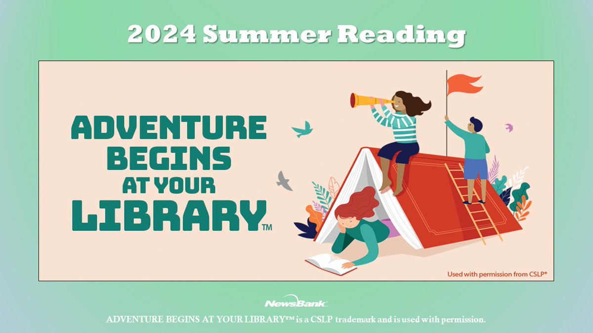 Adventure awaits! #SummerReading is a great time for young patrons to explore imaginary worlds – and the world around them – with a variety of games, activities, and articles from #NewsBank: ow.ly/XQp750R9J7e. #AdventureBeginsAtYourLibrary #CSLPReads