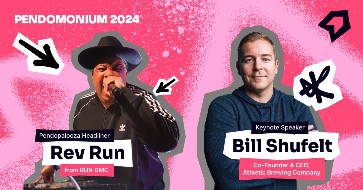 It’s time to spill the beans on Pendomonium 2024’s ✨Keynote Speaker & Festival Headliner✨ Join us October 7-9 for: 🌟Bill Shufelt, Co-Founder and CEO of Athletic Brewing Company 🎤Rev Run, hip-hop icon and front man of Run-D.M.C. Register now ➡️: bit.ly/3wspJKN