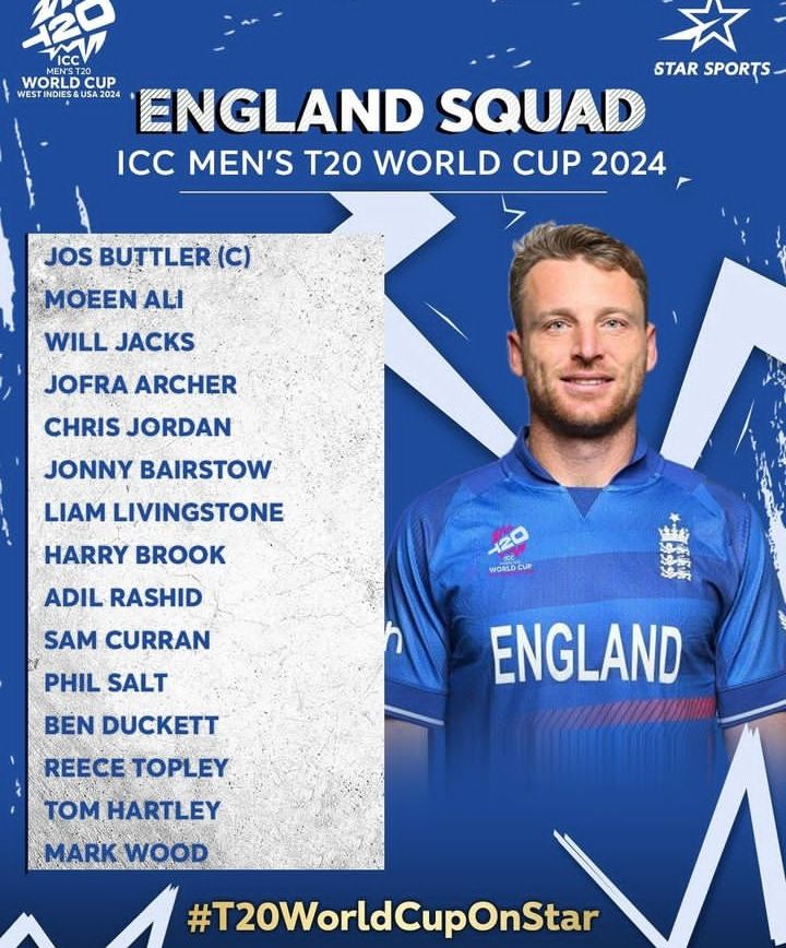 England world cup squad 👍 jofra archer is back  😱#englandteam #josbuttler captain