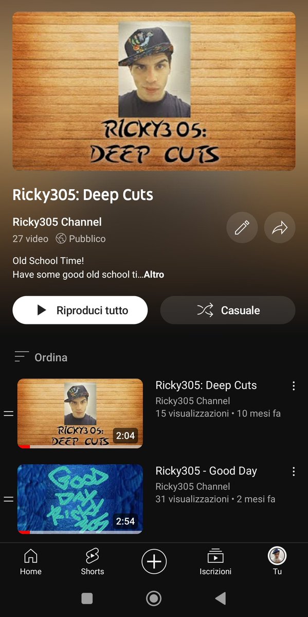 Ricky305Italy's tweet image. #ThursdayThrowbacks !
Thursday old school time! Don't miss the my playlist "Ricky305: Deep Cuts" with my songs and remixes old school time, there is the new entry #GoodDay on my new "Unreleased Vol. 1 (Album)" 
Listen Now 🌎👇🏼.
music.youtube.com/playlist?list=…
