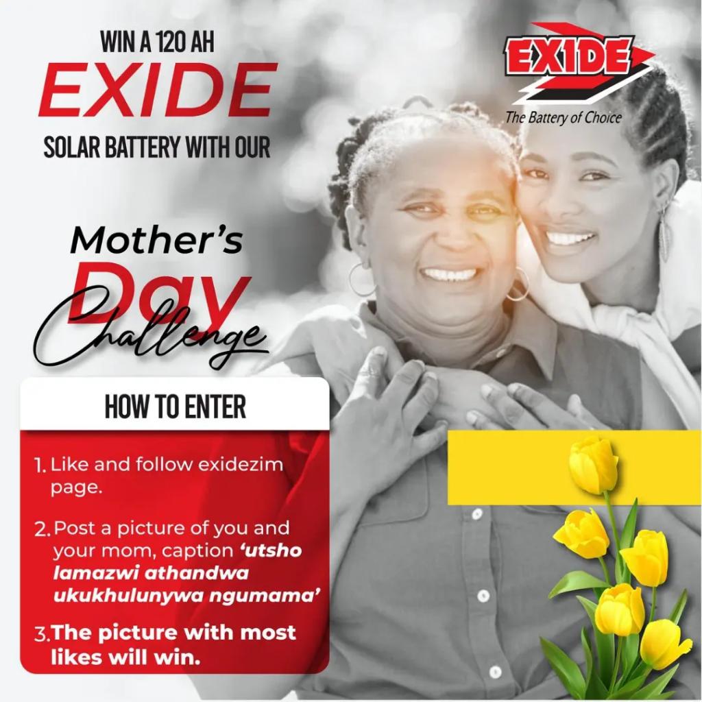 ExideZim's tweet photo. #mothersdaycompetition
To enter the competition, simply ike and follow Exidezim, post a picture of you and your mum with her favorite statement in the comment section, the picture with the highest likes number wins.
#exidecares
@KUDZIELISTER2 @Mavhure @takemorem1 @alickmacheso3 https://t.co/EwG3th66oT