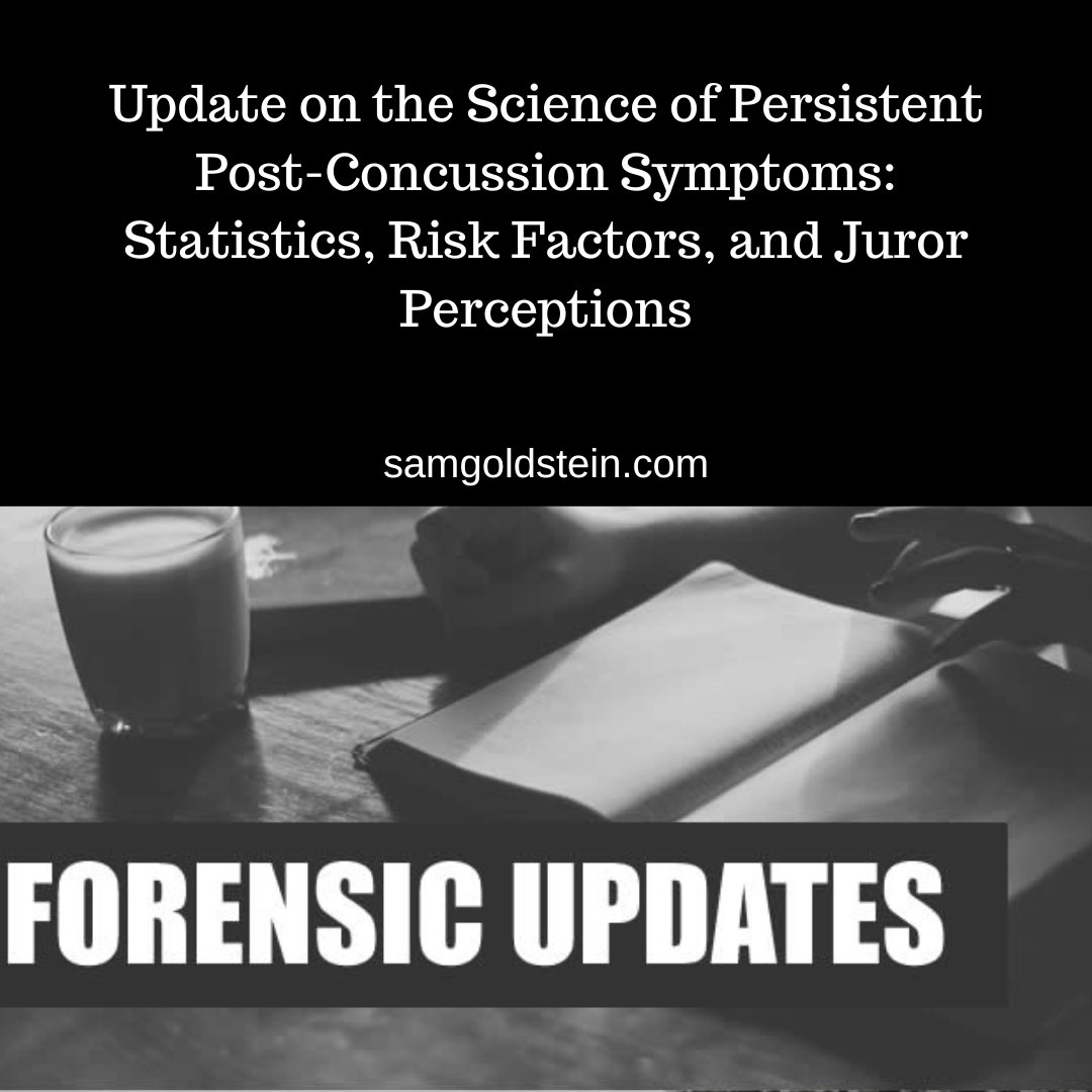 DrSamGoldstein's tweet image. This article provides a brief exploration of the ongoing research into post-concussion syndrome (PCS), particularly the persistent form that affects a small subset of individuals. 
#PCS #postconcussionsyndrome