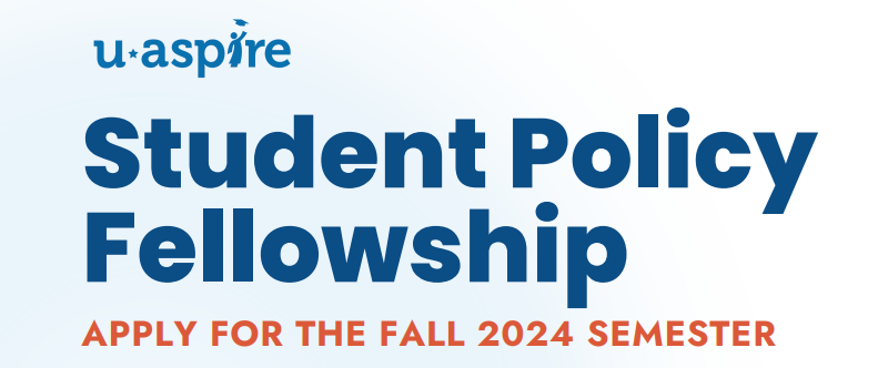 Attention California students!!! 

uAspire is offering a paid policy fellowship program for Fall 2024 to two students in California! Interested in learning more or applying? Visit uaspire.org/news-events/fa…

Apps are due this Sunday at 11:59 pm, so make sure to apply by then!