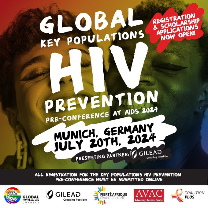 Don't miss out on the Global Key Populations Pre-Conference at #AIDS2024 this July! 🚀 Attending? Join @GBGMC_Int and partners, and learn how we can revolutionize HIV prevention for key populations and LGBTQI communities. See you there! 🔗: gbgmc.org/kp-hiv-prevent…