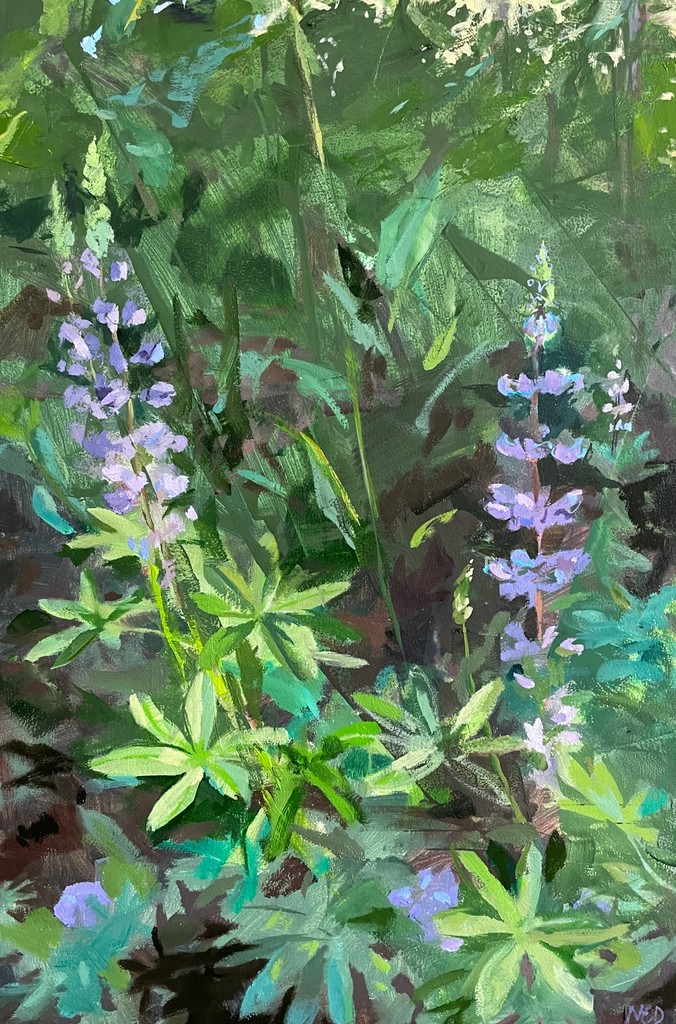'Silver Lupine' 12x18 oil on panel, for an upcoming show at FOXTROT Fine Art. I am finding a lot of joy painting flowers these days! 

#flowers #oilpainting #contemporaryart #bloom @foxtrotfineart #contemporaryoilpainting #floralpainting