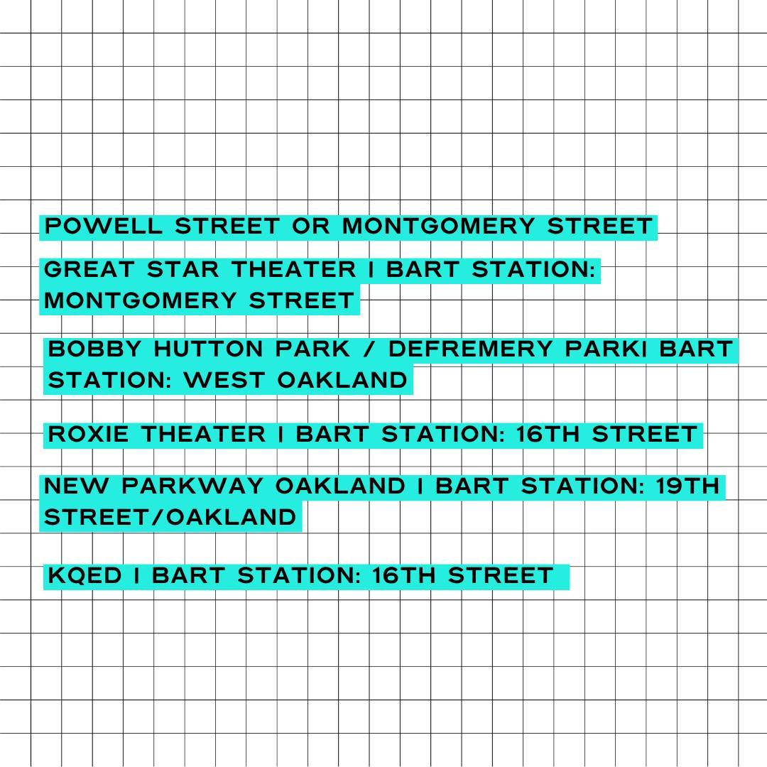 CAAMFest is BART-able! Ride public transit to many of our events. Swipe to find out more about how to get to movie theaters, our Industry Hub, and other venues by BART. See you there!