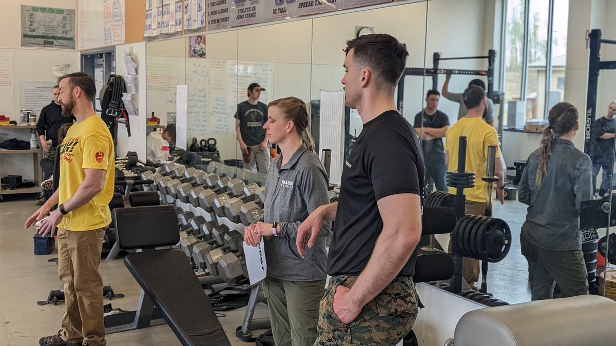 Thank you @GlazierClinics and @USMC for running the first Glazier/Marine Corps Weight Room Takeover in Alaska! Rachel Putman, thank you for coming up to Alaska and running it. We are thankful and proud that this got approved!