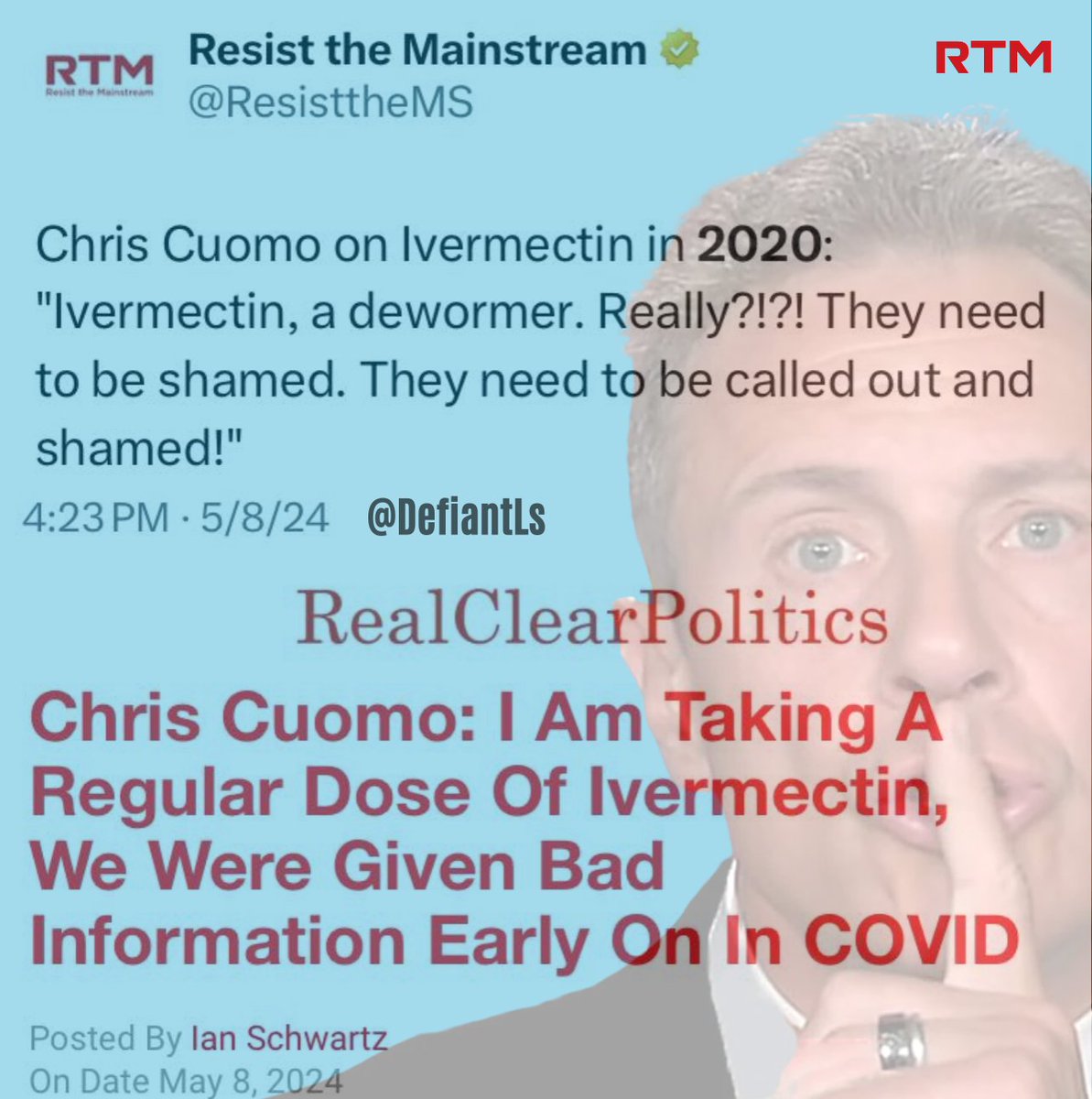 Describe Chris Cuomo in 1 word only 👇